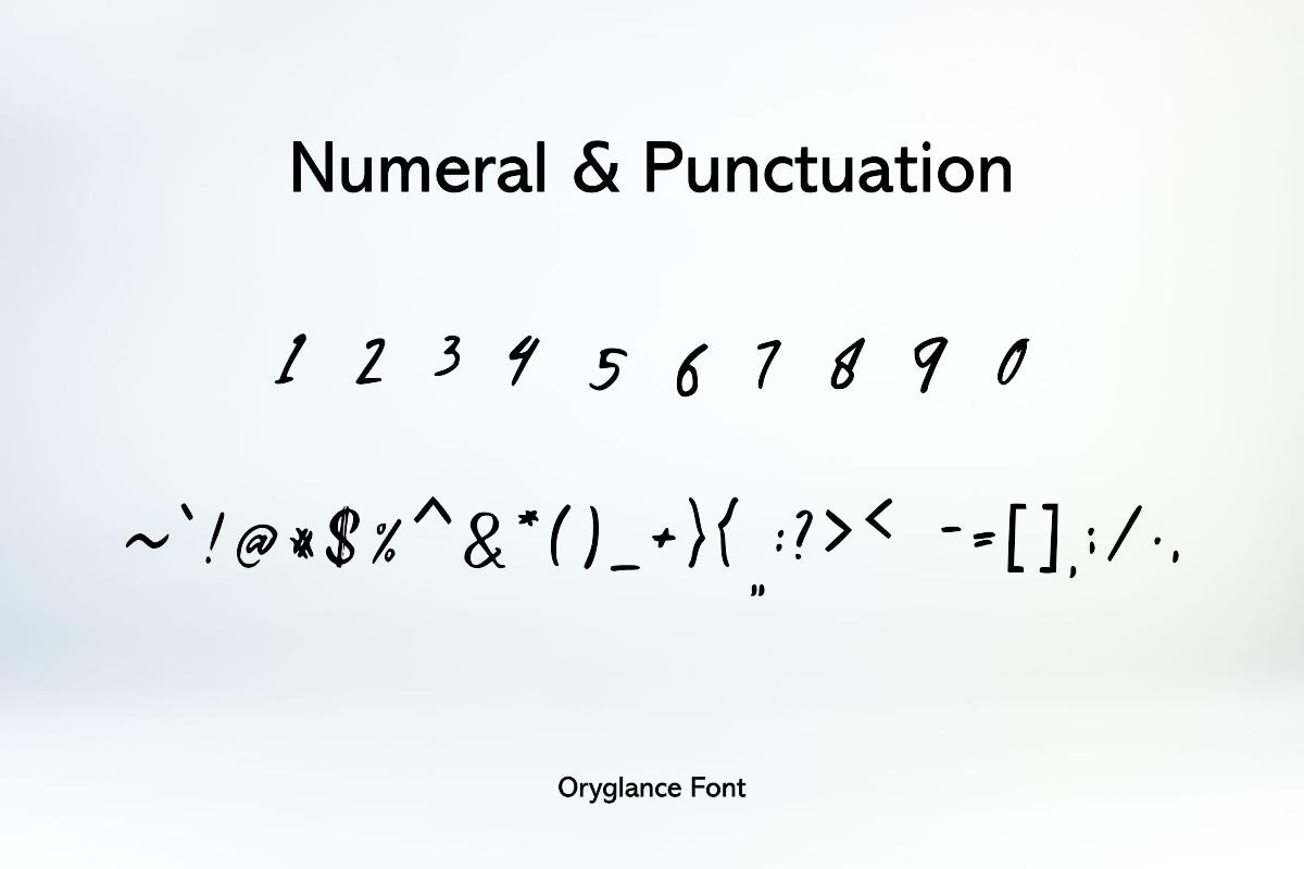 Oryglance Hand-Lettering Font, a Handwritten Font by ResumeFabs (Photo 3 of 7)