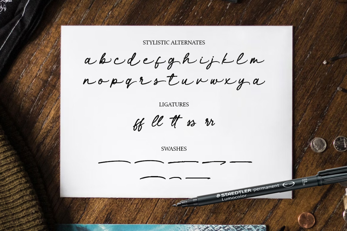 Delliday Brush Script, a Font by Haps Space (Photo 6 of 8)