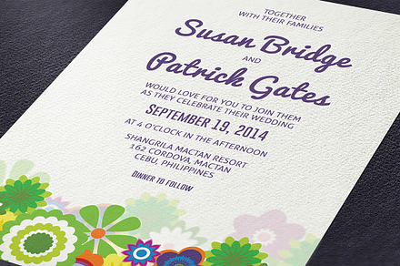 Floral Wedding Invitation