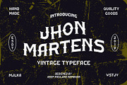 Jhon Martens Vintage Typeface, a Blackletter Font by asepmaulanaramdhan (Thumbnail 1 of 6)