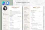 Resume / CV Template Word & Canva, a Resume Template by Anjum Ilyas (Thumbnail 4 of 7)