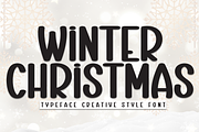 Winter Christmas | Script Font, a Script Font by Scratchones (Thumbnail 1 of 8)