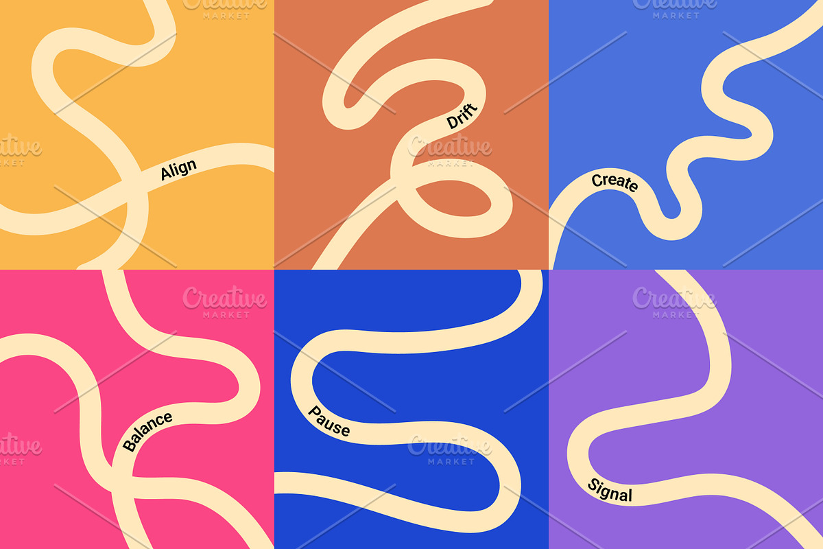 Abstract neon squiggle line flowing, a Presentation Template by Design Store (Photo 2 of 2)