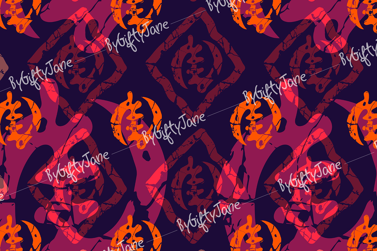 Adinkra Batik Pattern - Gye Nyame, a Pattern Graphic by ByGiftyJane (Photo 3 of 9)