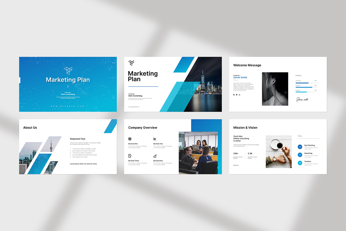 Marketing Plan Presentation, a Presentation Template by slidestock55 (Photo 2 of 6)