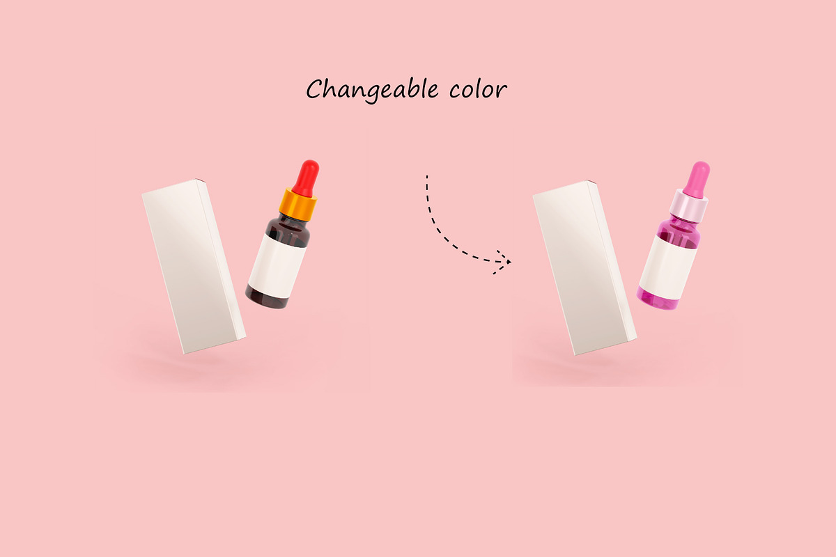 Dropper Bottle & Box Mockup (07 PSD), a Packaging Mockup by Adstart (Photo 2 of 4)
