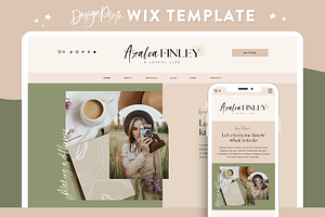 Wix Website Template Azalea Finley, a Wix Template by Design Pixie