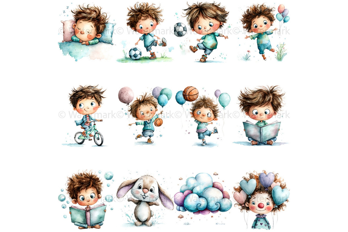 Baby Shower Watercolor Little Cutie, a Decorative Illustration by Nicole Branger Art (Photo 9 of 21)