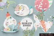 Lovely Bunnies Collection, an Animal Illustration by Anna Babich (Thumbnail 2 of 6)