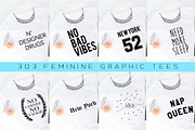 Big Bundle-Feminine Graphic Tees, a Background Graphic by iloladesign (Thumbnail 25 of 36)