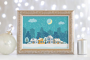 Winter Christmas landscapes, a Decorative Illustration by Primula`s shop (Thumbnail 4 of 8)