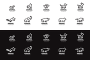 Cute Animal Logo Bundle Vol 1, a Branding & Logo Template by Qilart (Thumbnail 3 of 3)