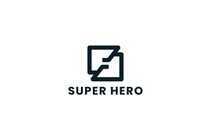 Super hero logo