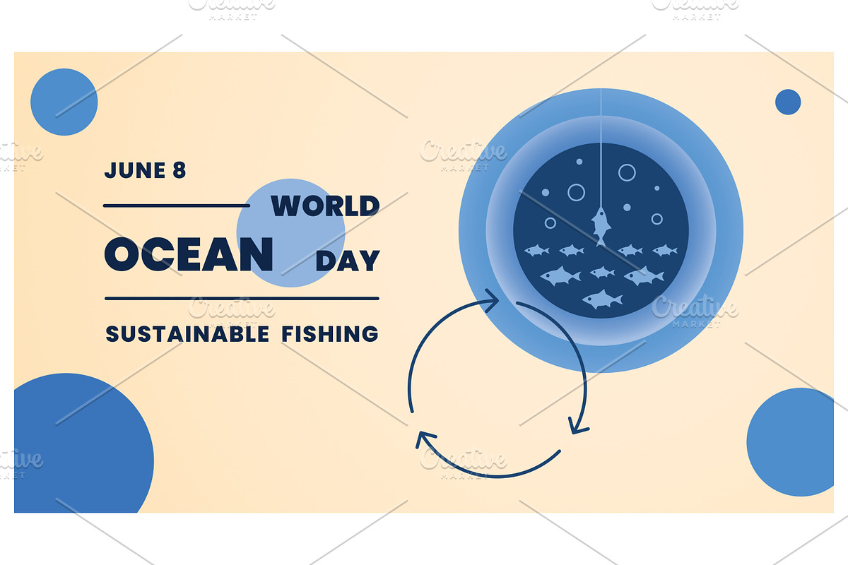 World Ocean Day, a Food Illustration by Creative Backgrounds