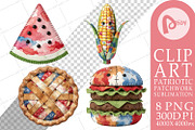 Patriotic Patchwork Sublimation, a Seasonal Illustration by Artnoy (Thumbnail 8 of 18)