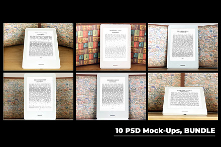 E-Book Reader,10 PSD Mock-Ups,BUNDLE