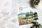 Watercolor Flowers & Landscapes, an Object Illustration by Yorda Studio (Thumbnail 5 of 10)