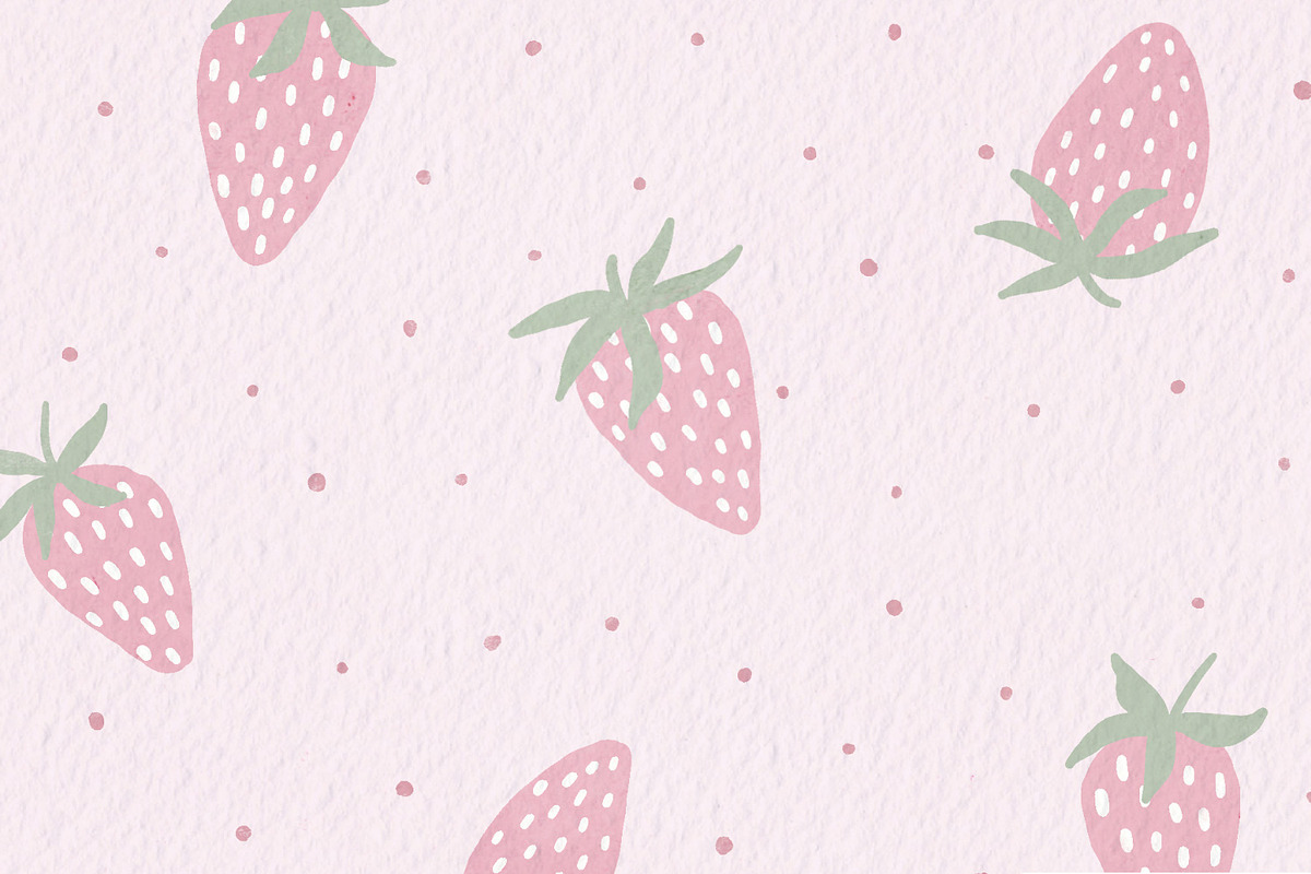 Pink strawberry pattern baby girl, an Object Illustration by DigitalArsiart (Photo 3 of 4)