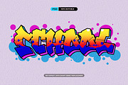 Graffiti PSD Text effect, a Layer Style Add-On by Artlogs x Modaldesain (Thumbnail 1 of 3)