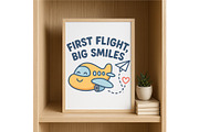 First Flight Big Smiles Airplane, a Background Graphic by LaseredNinja (Thumbnail 4 of 7)