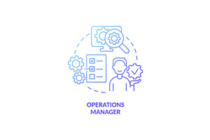 Operations Manager Gradient Icon