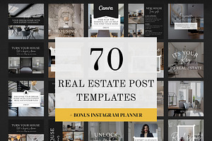 Real Estate Social Pack Canva Post