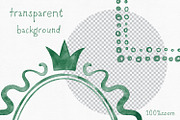 Frames Bundle Hand-Drawn Watercolor, an Object Graphic by Solo Art Original (Thumbnail 6 of 11)
