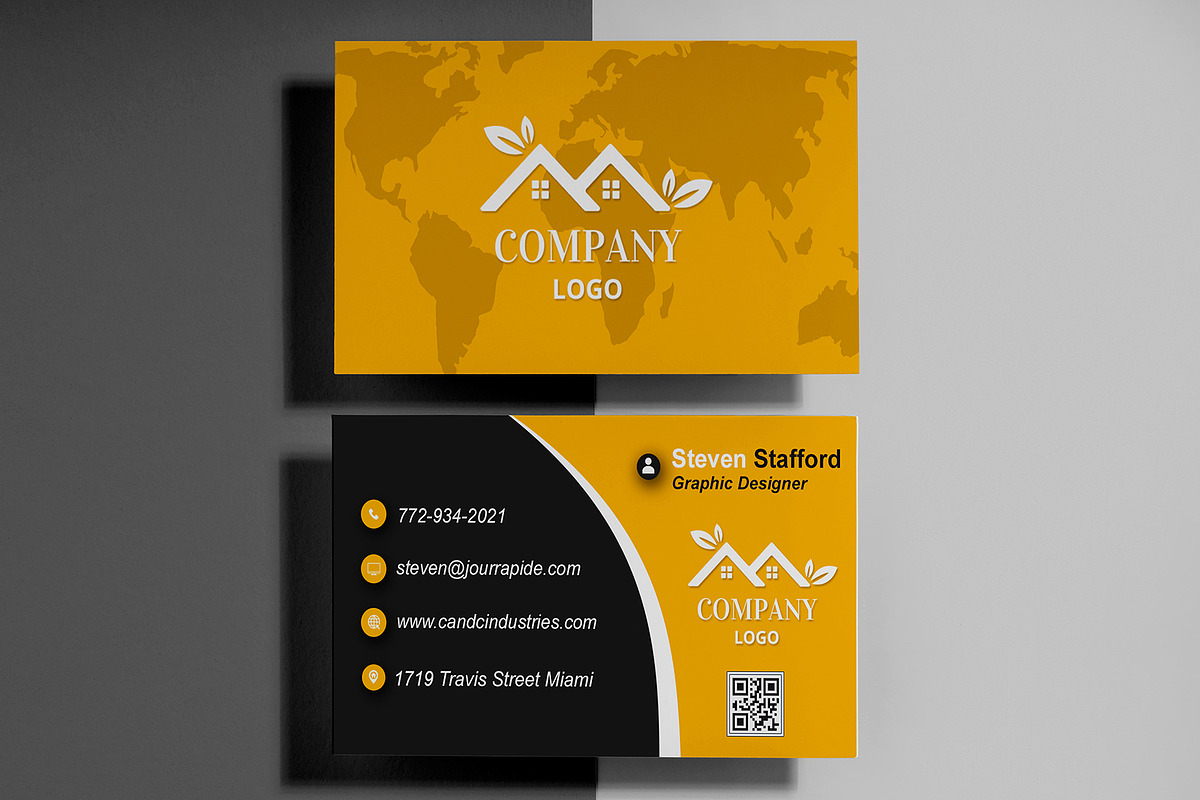 Simple Modern Card PSD preview 2