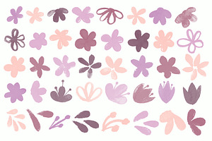 Watercolor Photoshop Floral Brushes