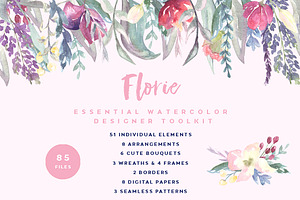 Florie Watercolor Design Kit
