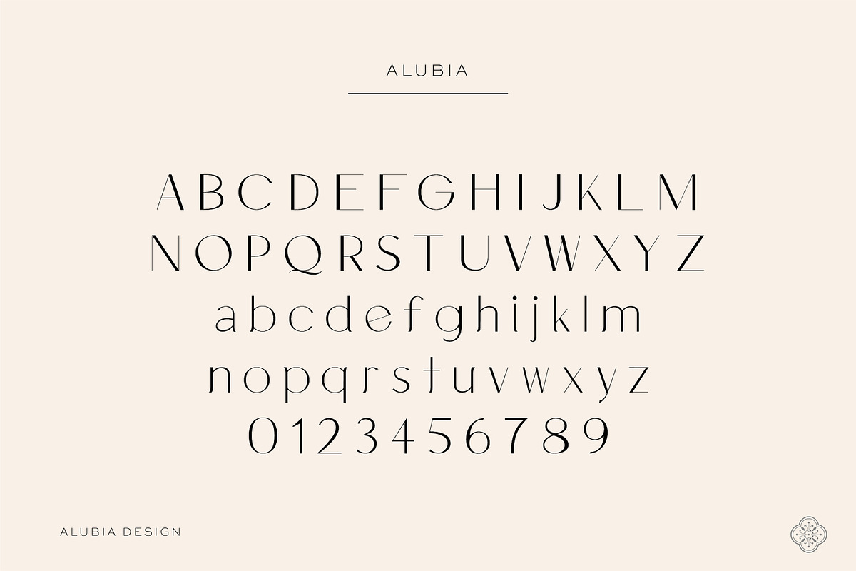 ALUBIA - modern sans serif, a Sans Serif Font by Alubia design (Photo 8 of 8)