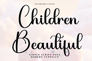 Children Beautiful, a Handwritten Font by FreshTypeINK (Thumbnail 1 of 8)
