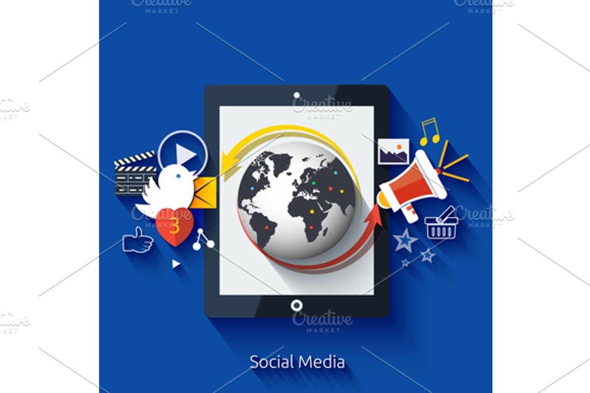 Set social media.