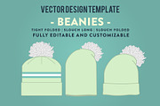 Hat Template - Beanies, a Hat Mockup by Template Haven (Thumbnail 1 of 12)