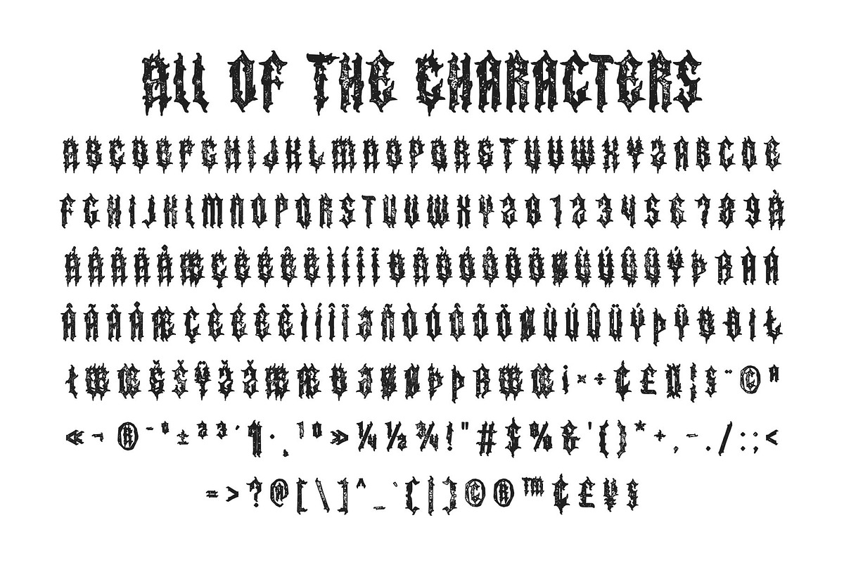CS Minotaur Stamp, a Blackletter Font by Craft Supply Co. (Photo 8 of 8)
