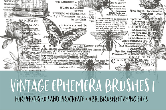 Vintage Ephemera 1 Brush for PS/PRO preview 6