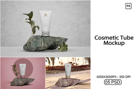 Cosmetic Tube Mockup