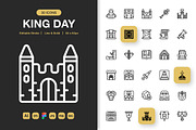 King Day Icons, an Icon by Spacepixel Creative (Thumbnail 1 of 3)