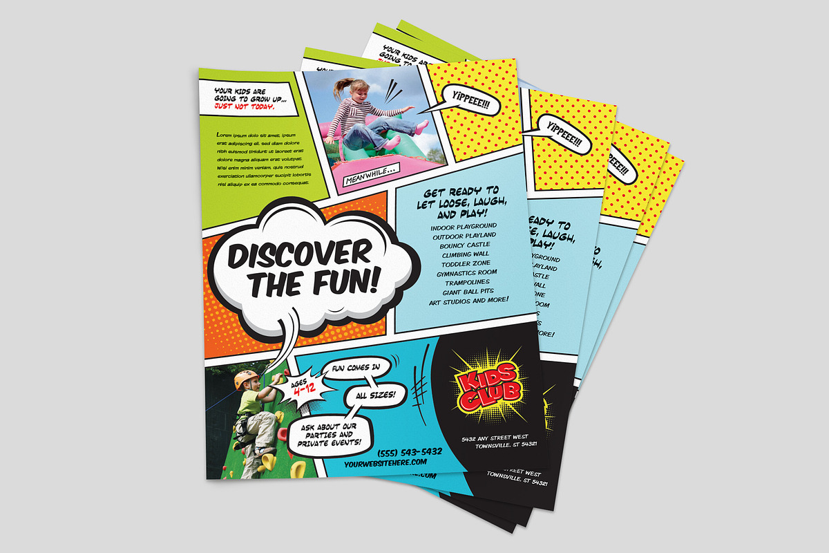 Kids Club Flyer Template, a Flyer Template by StockLayouts (Photo 2 of 3)