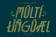 CS Amber Stamp, a Sans Serif Font by Craft Supply Co. (Thumbnail 7 of 8)