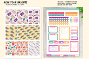 New Year Digital Planner Stickers, a Stationery Template by Bella+Sophia Creative (Thumbnail 5 of 6)