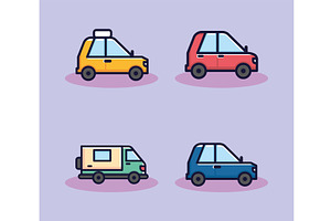set of vehicle transport, a Transportation Illustration by studiogstock