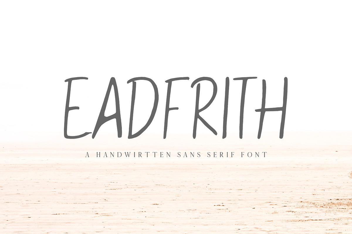 Eadfrith Handwirtten Sans Serif Font