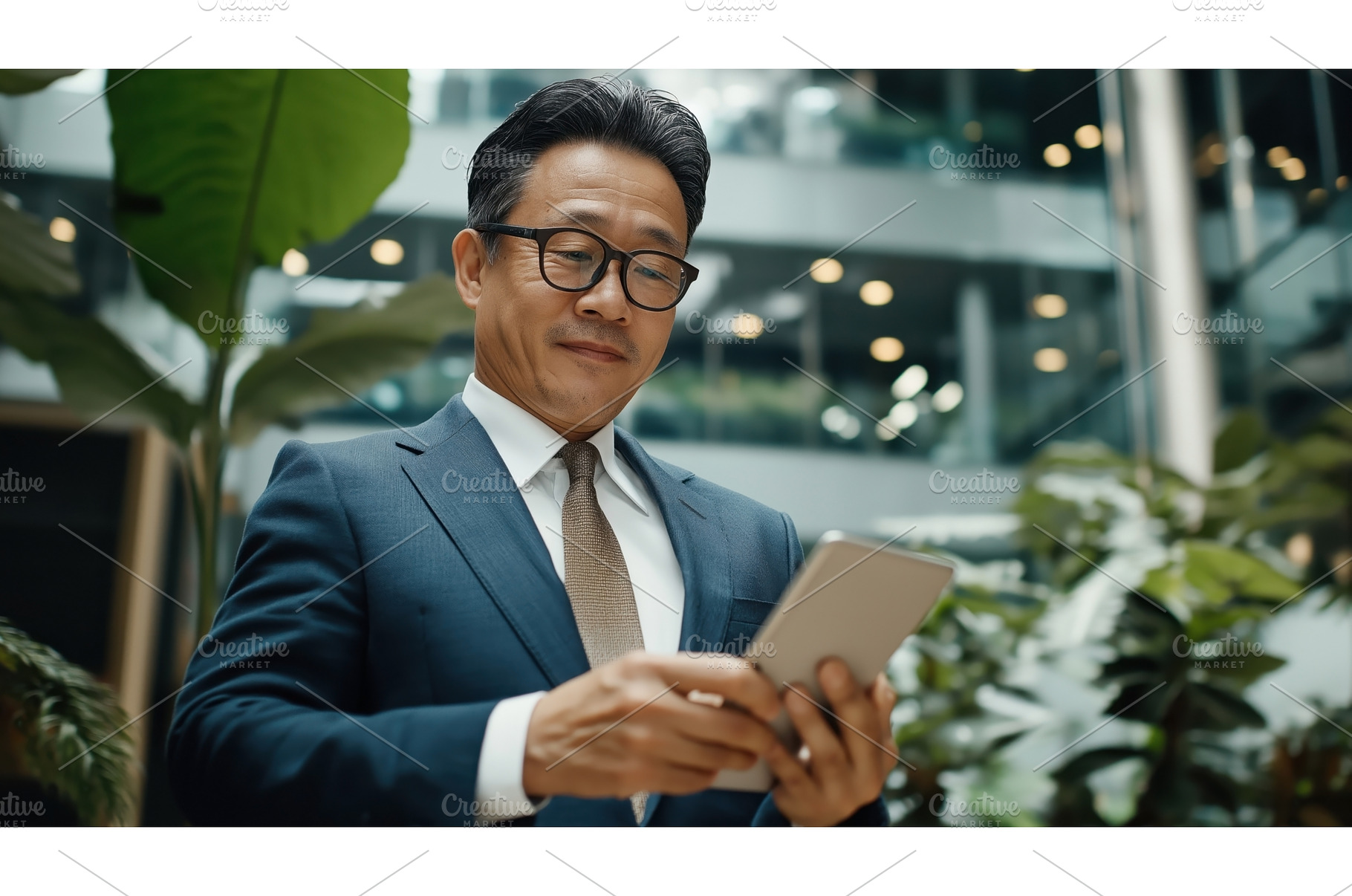 Asian business executive using a, a Person Photo by Sergey Kotenev