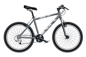Mountain bike sport, mountain bike, an Object Illustration by the8monkey