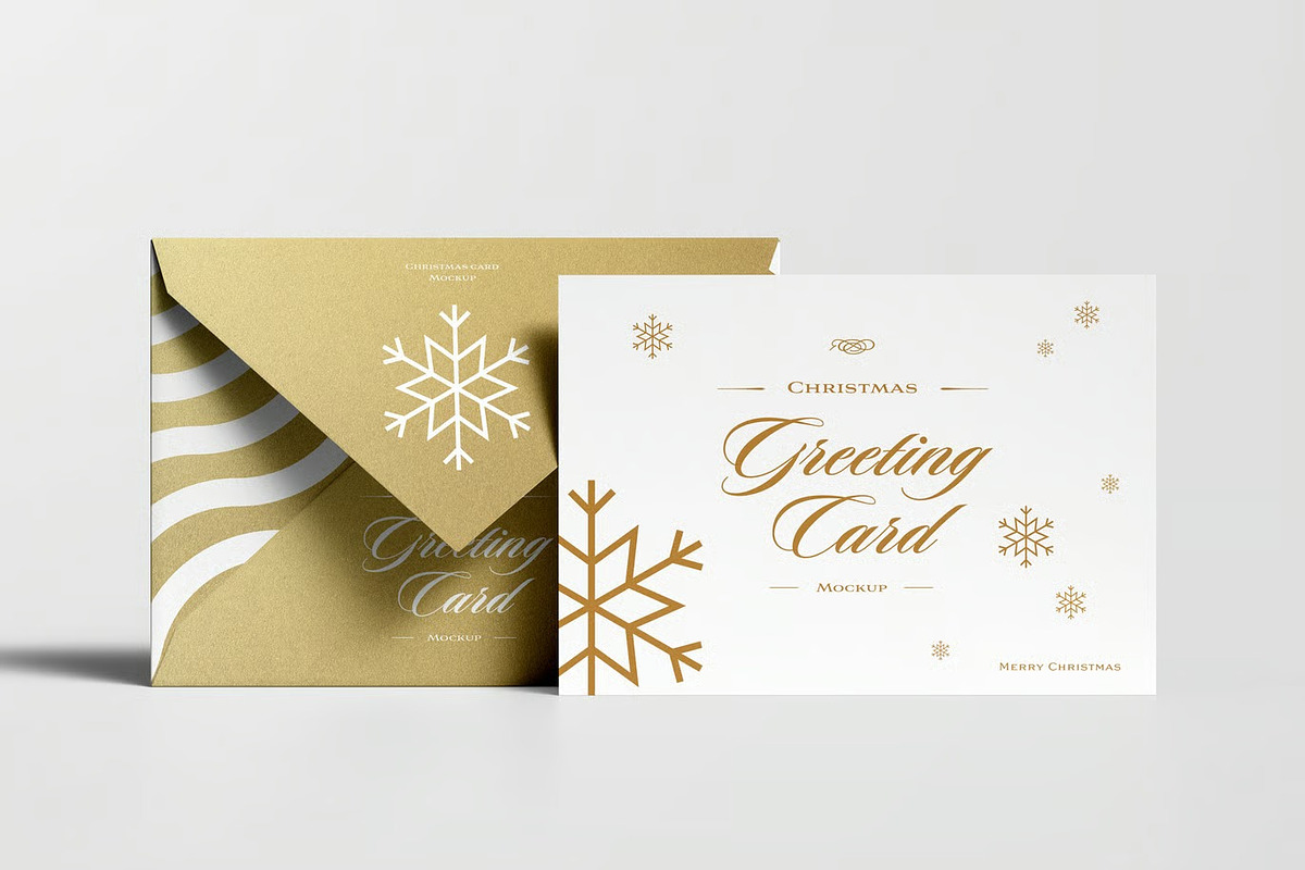 Greeting Card Mock-up, an Advertising Mockup by zippypixelstudio (Photo 3 of 14)