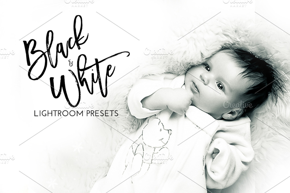 Black & White Lightroom Presets, an Action Add-On by Creative Shop (Photo 1 of 3)