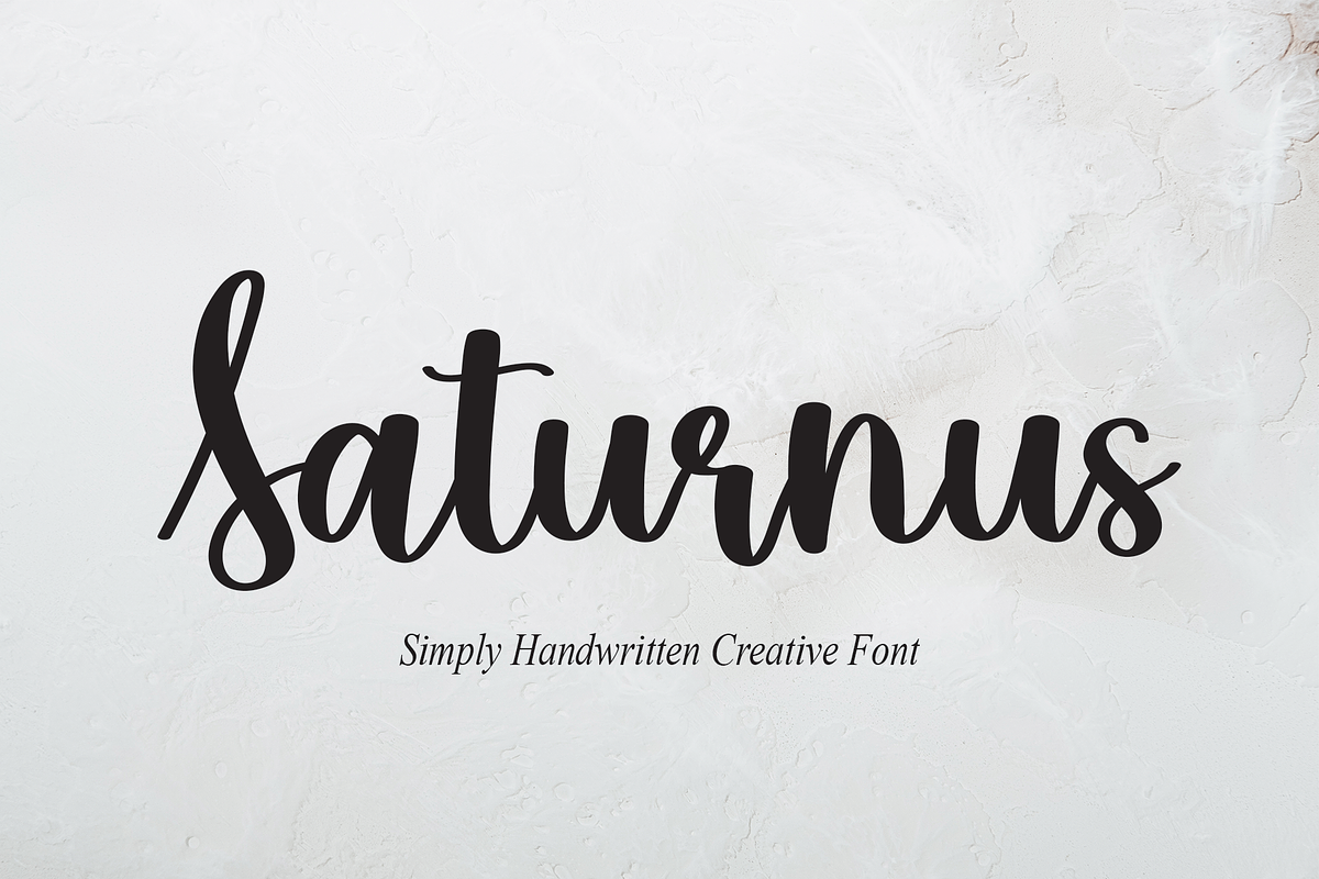 Saturnus | Script Font, a Script Font by Scratchones (Photo 1 of 8)