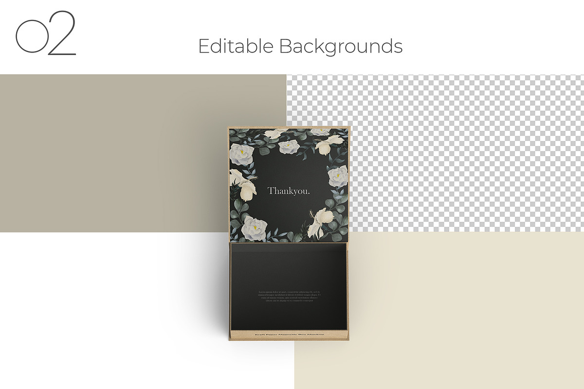 Kraft Paper Magnetic Gift Box Mockup, a Product Mockup by Sheikhadesign (Photo 3 of 11)