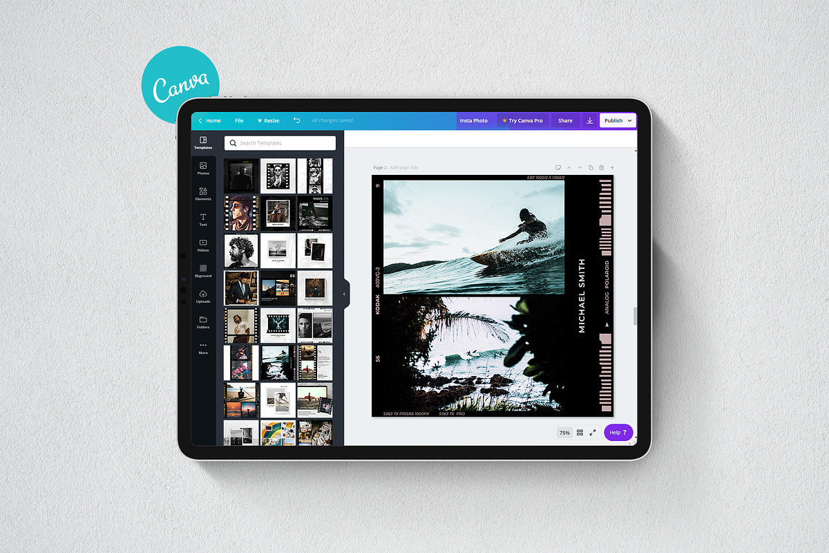 Film Frame Bundle, a Social Media Template by Analogi Studio (Photo 3 of 53)